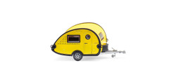 Wiking Camping Caravan Yellow/Black HO Gauge 9236