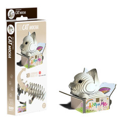 EUGY Cat Mocha No.88 3D Model Craft Kit