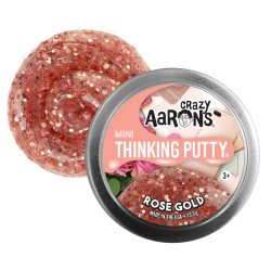 Crazy Aaron's Rose Gold Thinking Putty Stretch Toy Mini Tin RC003