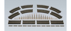 FALLER Up and Over Bridge Set Model Kit I HO Gauge 120470