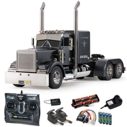 TAMIYA RC 56356 Grand Hauler Matt Black 1:16 Truck Assembly Kit + radio bundle