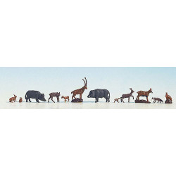 NOCH Forest Animals (12) Figure Set HO Gauge Scenics 15745