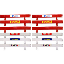 SCALEXTRIC  SL5  SL6  Barriers high level pack for - 6 Red & 6 White