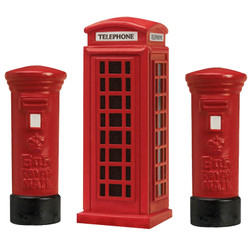 HORNBY Skaledale R8579 R8580 Pillar Box (2pk) and Telephone Kiosk