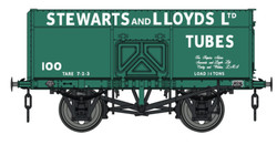 Dapol 14t Slope Sided Mineral Wagon Green Stewart & Lloyd 100 O Gauge 7F-041-007
