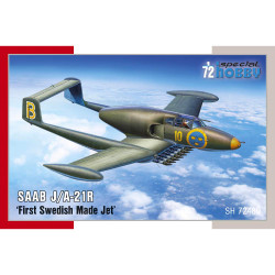 Special Hobby 72480 SAAB J/A-21R First Swedish Made Jet 1:72 Model Kit
