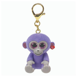Ty Grapes Monkey - Mini Boo - Key Clip 25070