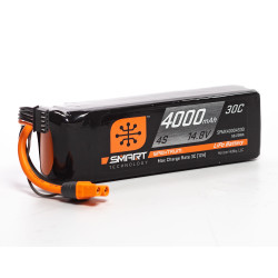 Spektrum 4000mAh 4S 14.8V Smart LiPo Battery 30C; IC3 SPMX40004S30