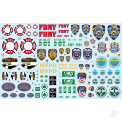 AMT NYC Auxiliary Service Logos Decal Pack MKA034