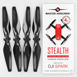 Master Airscrew 4.7x2.9 STEALTH Multirotor Propeller Set, 4x Black for DJI Spark SP04729SB4
