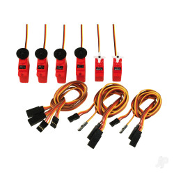 Multiplex Servo Set Heron with extension leads 65170