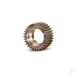 Traxxas Idler gear, 30-tooth / idler gear shaft (steel) 9492