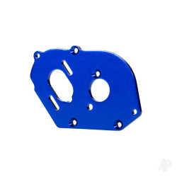 Traxxas Plate, motor, blue (4mm thick) (aluminium) / 3x10mm CS with split and flat washer (2) 9490X