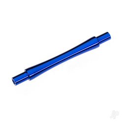 Traxxas Axle, wheelie bar, 6061-T6 aluminium (blue-anodised) (1)/ 3x12 BCS (with threadlock) (2) 9463X