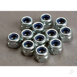 Traxxas Nuts, 3mm nylon locking (12 pcs) 2745