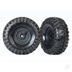 Traxxas Tyres and wheels, assembled, glued (Tactical 1.9" wheels, Canyon Trail 4.6x1.9" Tyres) (2) 8273