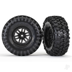 Traxxas Tyres and wheels, assembled, glued (TRX-4 1.9" wheels, Canyon Trail 4.6x1.9" Tyres) (2) 8272
