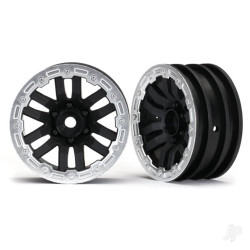Traxxas Wheels, TRX-4 1.9" (satin beadlock) (2) 8271X