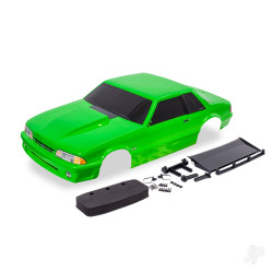 Traxxas Body, Ford Mustang, Fox Body, green (painted, decals applied) (includes side mirrors, wing, wing retainer, rear body mount posts, foam body bumper, & mounting hardware) 9421G