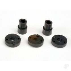 Traxxas Piston head Set (2-hole (2 pcs) / 3-hole (2 pcs)) / shock mounting bushings & washers (2 pcs) (Big Bore shocks) 2669