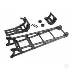 Traxxas Wheelie bar, black (assembled) / wheelie bar mount 9460