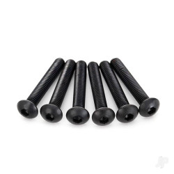 Traxxas Screws, 4x25mm button-head machine (hex drive) (6 pcs) 2596