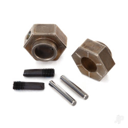Traxxas Wheel Hubs, 12mm hex (2 pcs) / stub axle pins (2 pcs) (Steel) 8269