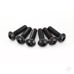 Traxxas Screws, 4x15mm button-head machine (hex drive) (6 pcs) 2594