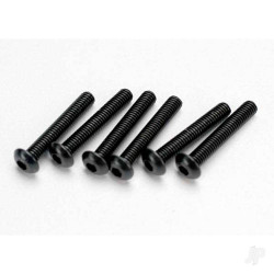 Traxxas Screws, 3x18mm button-head machine (hex drive) (6 pcs) 2583