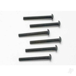 Traxxas Screws, 3x25mm button-head machine (hex drive) (6 pcs) 2581