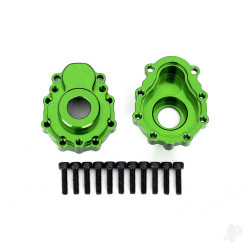 Traxxas Portal housings, outer, 6061-T6 aluminium (Green-anodised) (2 pcs) / 2.5x10 CS (12 pcs) 8251G