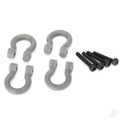 Traxxas Bumper D-Rings, grey (Front or Rear) / 2x12 CS (4 pcs) 8234