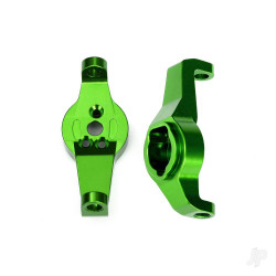 Traxxas Caster blocks, 6061-T6 aluminium (Green-anodised), left and right 8232G