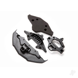 Traxxas Bumper, front / bumper mount / splitter / bumper foam 9320