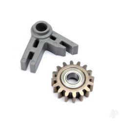 Traxxas Gear, idler / idler gear support / bearing (pressed in) 5183