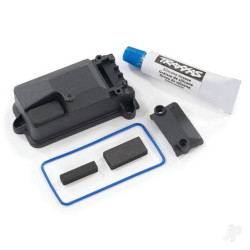 Traxxas Receiver box cover (compatible with #8224 receiver box & #2260 BEC) / foam pads / seals / silicone grease 8224X