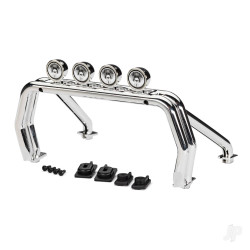 Traxxas Roll bar/ roll bar mounts, left & right/ 2.6x12 BCS (self-tapping) (4)/ 2.5x15 CS (2) (fits #9212 body) 9262