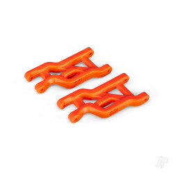 Traxxas Suspension arms, orange, front, heavy duty (2) 2531T