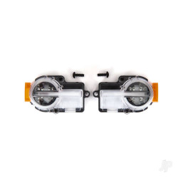 Traxxas Headlight assembly, complete (2) / 2.6x8mm BCS (2) (fits #9211 body) 9222