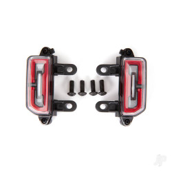 Traxxas Tail light assembly, complete (2) / 3x8mm BCS (4) (fits #9211 body) 9221
