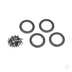 Traxxas Beadlock rings, black (2.2in) (Aluminium) (4 pcs) / 2x10 CS (48) 8168T