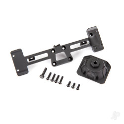 Traxxas Spare Tyre mount / mounting bracket / 3x8 BCS (3) / 3x12 BCS (4) / 4x15mm hex bolt (fits #9211 body) 9219