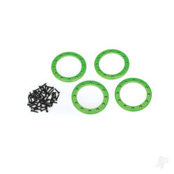 Traxxas Beadlock rings, Green (2.2in) (Aluminium) (4 pcs) / 2x10 CS (48) 8168G