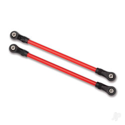 Traxxas Suspension links, Rear lower, Red (2 pcs) (5x115mm, powder coated Steel) (assembled with hollow balls) (for use with #8140R TRX-4 Long Arm Lift Kit) 8145R