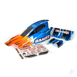 Traxxas Body, Bandit (also fits Bandit VXL), orange/ wing (painted, decals applied) 2450T