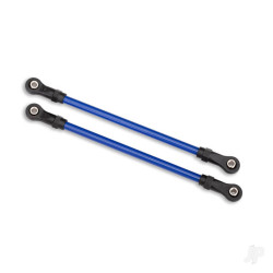 Traxxas Suspension links, Rear upper, Blue (2 pcs) (5x115mm, powder coated Steel) (assembled with hollow balls) (for use with #8140X TRX-4 Long Arm Lift Kit) 8142X