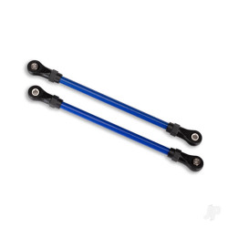 Traxxas Suspension links, Front lower, Blue (2 pcs) (5x104mm, powder coated Steel) (assembled with hollow balls) (for use with #8140X TRX-4 Long Arm Lift Kit) 8143X