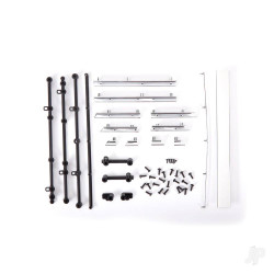 Traxxas Side trim, Chevrolet Blazer (1972), left & right / rear trim, upper & lower / retainers, left, right & rear / 2.6x8 BCS (23) / 1.6x5 BCS (self-tapping) (5) (fits #9111 body) 9117