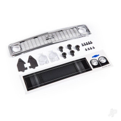 Traxxas Grille, Chevrolet Blazer (1972) / grille retainers (5) / headlight housing (2) / lens (2) / 2.6x8 BCS (5) / 2.5x6 BCS (4) (fits #9111 body) 9120