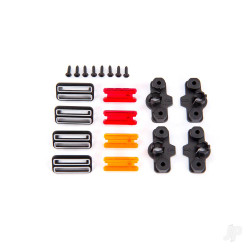 Traxxas Marker light housing (4) / marker light mount (4) / marker light lens (red (2), amber (2)) / reverse lens (left & right) / 1.6x5 BCS (self-tapping) (8) 9116